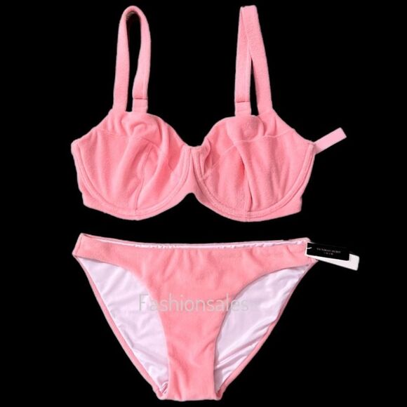 Victorias Secret Set Wicked Push Up without padding terry Bikini Top & Bottom - Picture 1 of 10